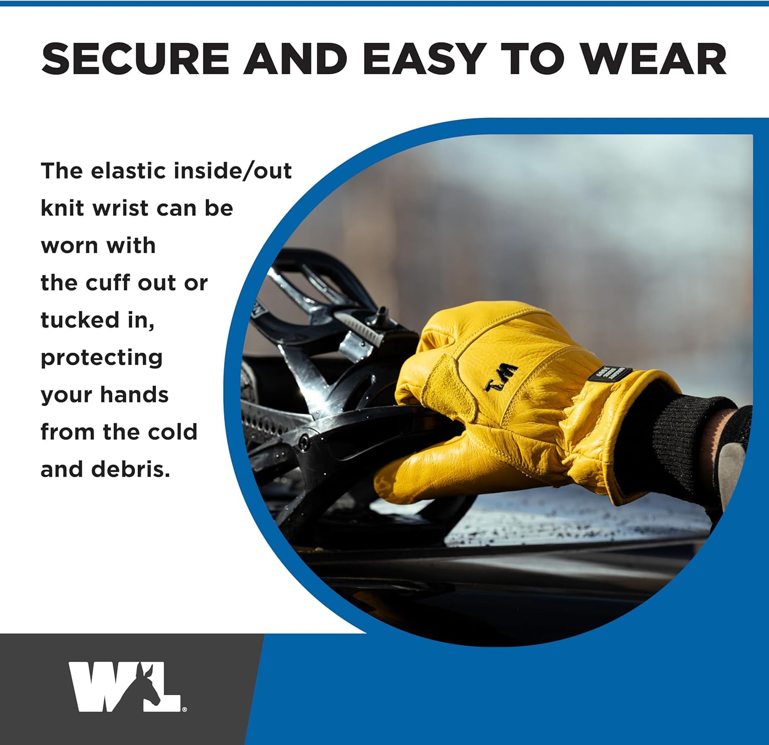 Wells Lamont HydraHyde Winter Mittens for Women & Men, Lobster Style, Insulated for Cold Weather, Snow & Ski Mittens (Saddletan, Medium) - Image 4