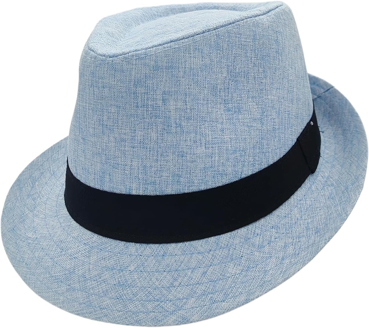 Short Brim Trilby Fedora Hat for Men Women