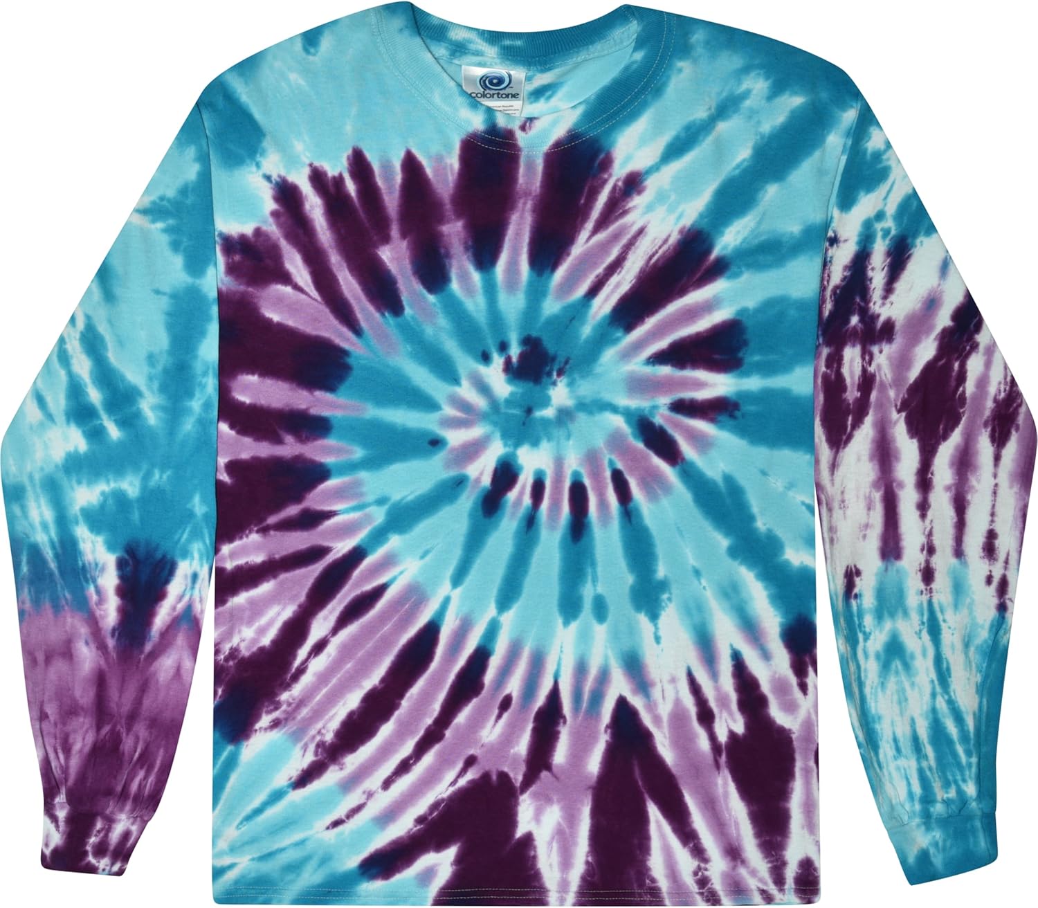 Colortone Tie Dye T-Shirts for Men and Women - Unisex Long Sleeve Tie-Dye T Shirts for Adults