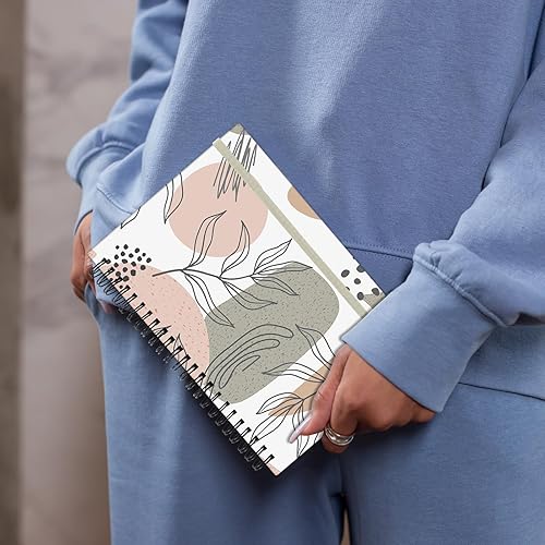 Miniatura 6 de Cuaderno de espiral de tapa dura de 5.5 x 8.3 pulgadas, papel grueso de 80 GSM, 60 hojas, 120 páginas con banda de cierre elástica para niñas,