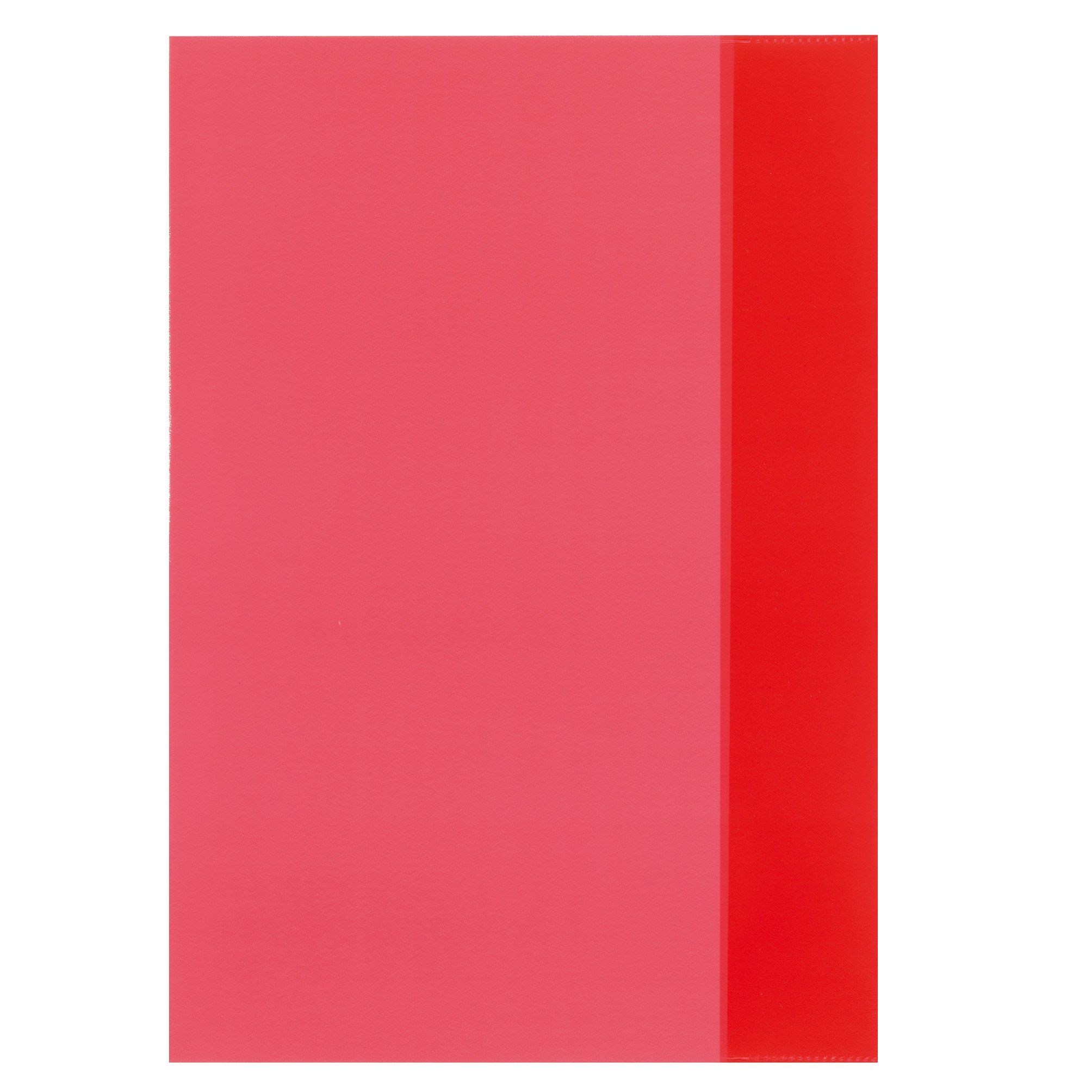 herlitz Heftschoner DIN A4, PP, transparent-rot