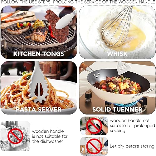 Miniatura 6 de Juego de utensilios de cocina, color blanco