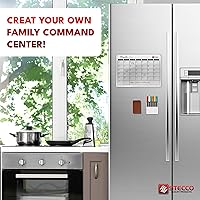 Vista 7 de STECCO Calendario magnético para nevera de borrado en seco. Calendario mensual acrílico de borrado en seco. Calendario magnético acrílico