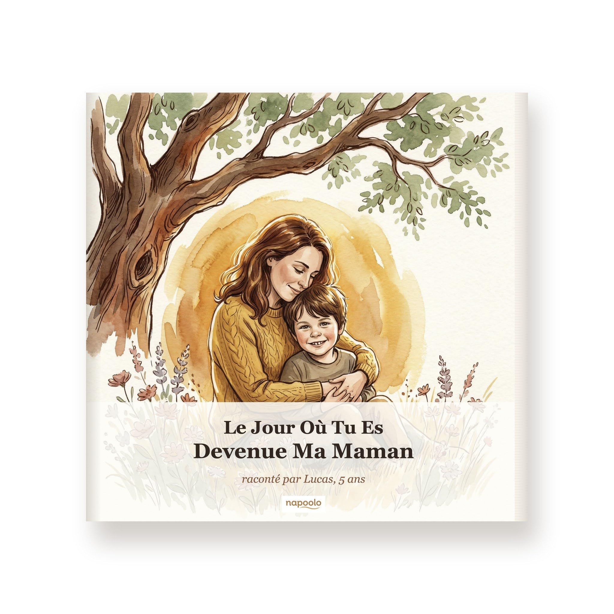 Livre Maman Personnalisé Photo Prénom - Cadeau Naissance et Anniversaire | Votre enfant raconte le jour où vous êtes devenue sa maman : ses mots et vos photos deviennent un vrai livre de 32 pages.