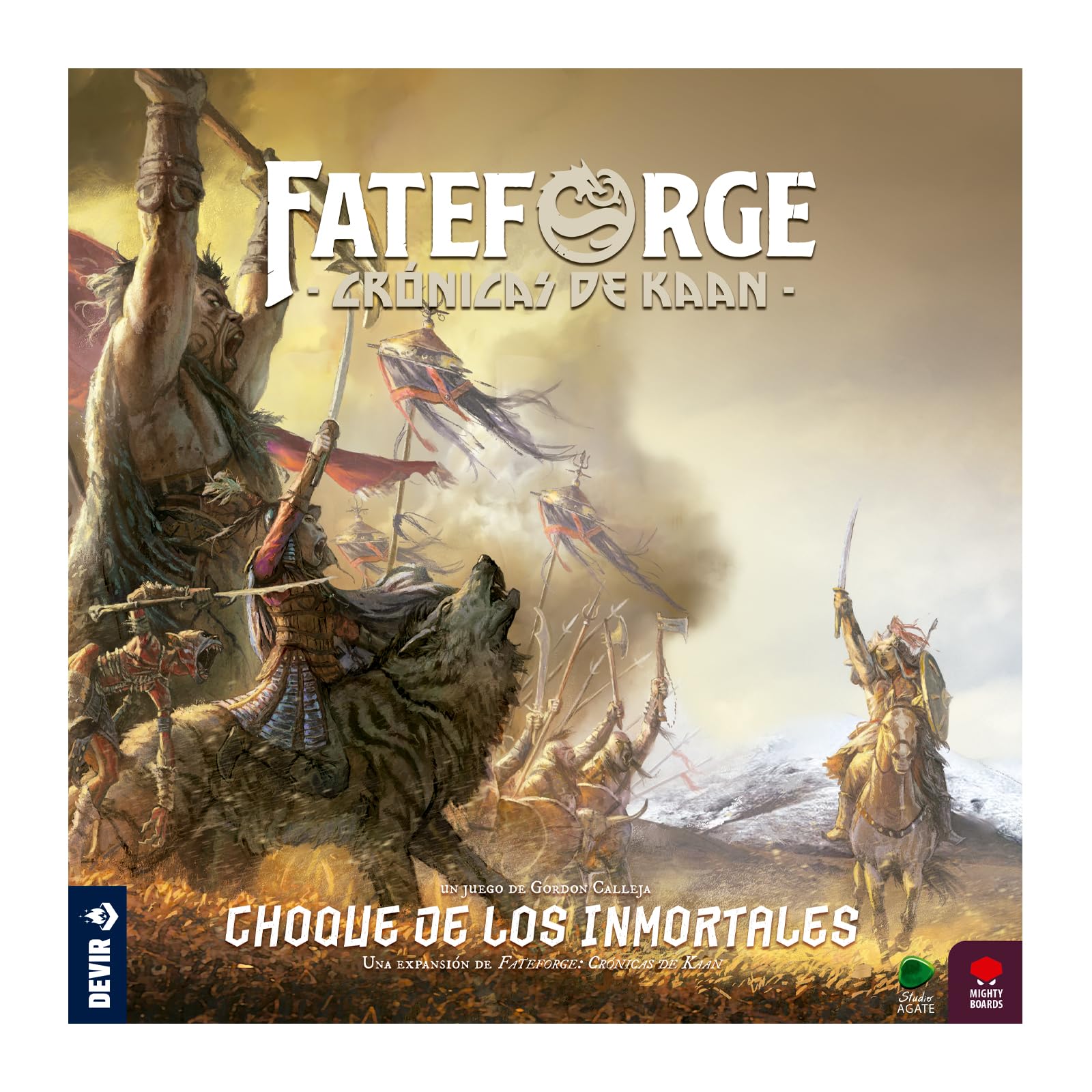 Devir - Fateforge: Crónicas de Kaan – Choque de los Inmortales, Expansión de Juego de Mesa cooperativo de fantasía, Nuevo héroe y campaña, Requiere Juego Base | Versión española