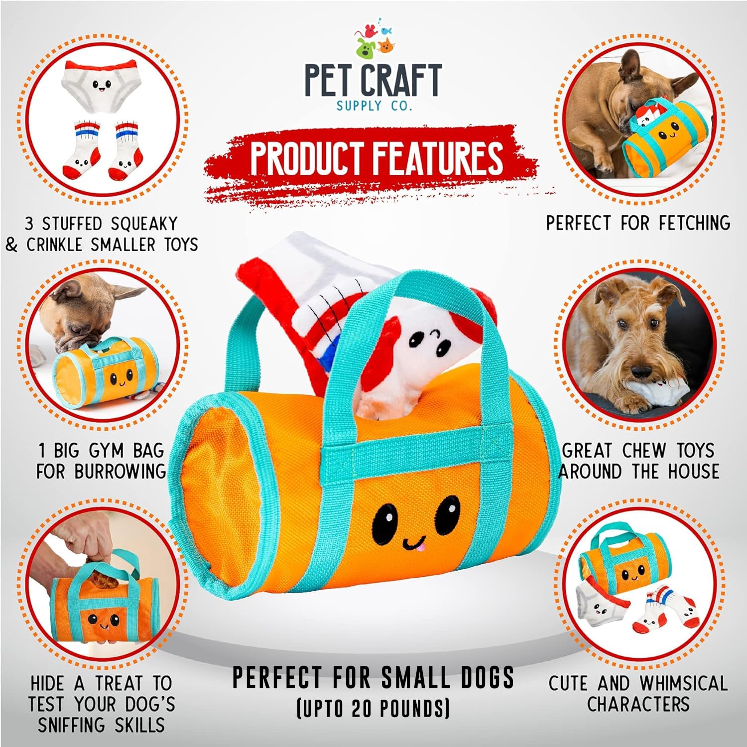 Pet Craft Supply Hide and Seek pluszowe zabawki dla psów marszczone piszczące interaktywne zagadki aktywność w norze żuć przysmaki ukrywanie mózgu stymulujące urocze zabawne zabawki pakiet pakiet dla