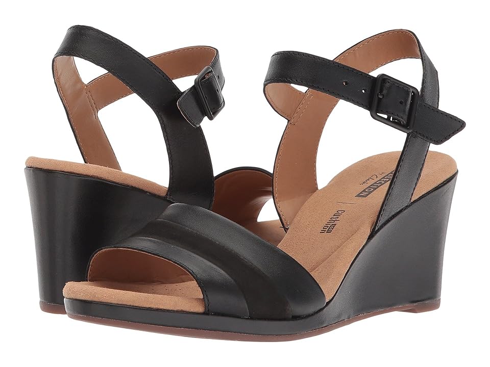 

Clarks Lafley Aletha (Black Leather) Women's Shoes