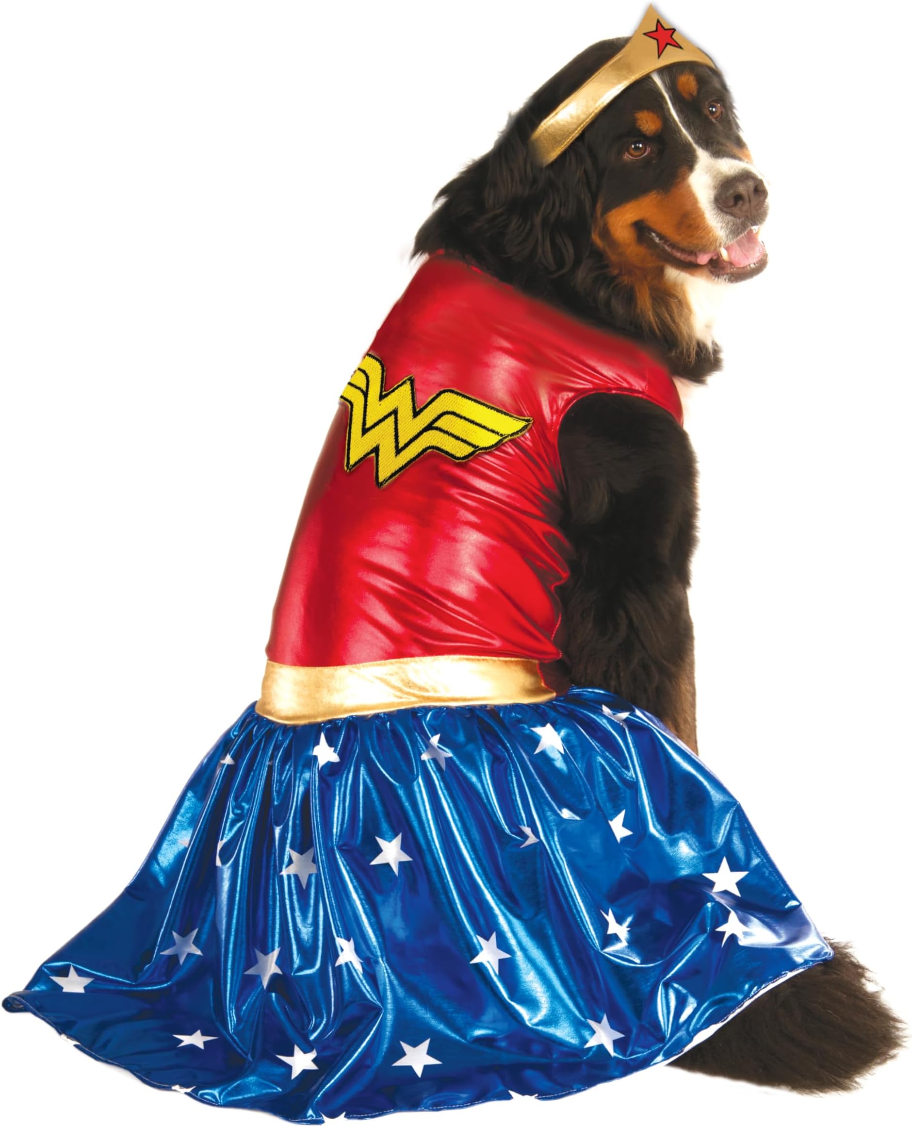 Rubies Polyester Big Dogs Wonder Woman Dog Costume - Xx-Large, multicolor, 1 Count