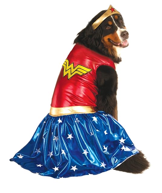 Rubie'S Disfraz Unisex para Adultos 580286 Oficial de Rubie s DC Comic Wonder Woman Pet Dog Costume Super…