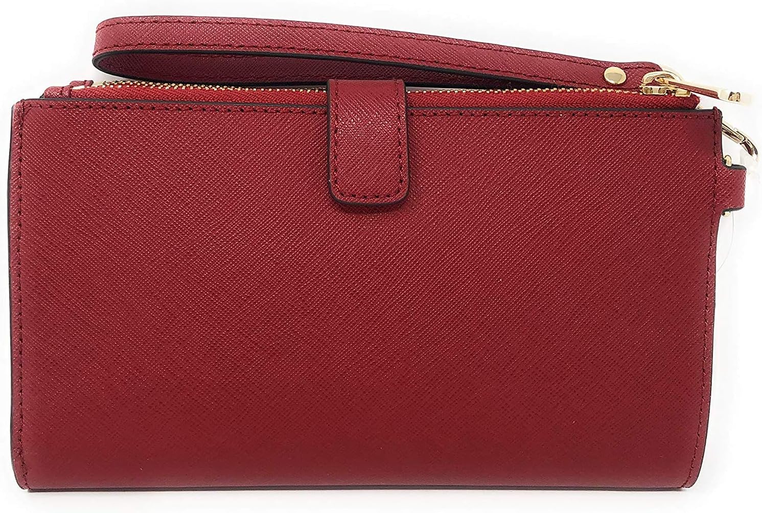 Michael Kors Women's Jet Set Travel Double Zip Wristlet, Scarlet, Medium