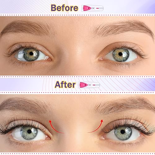 Miniatura 5 de 2 rizadores de pestañas calefactables, rizadores de pestañas eléctricos, diseño de seguridad sin dolor con doble almohadilla de silicona para rizar