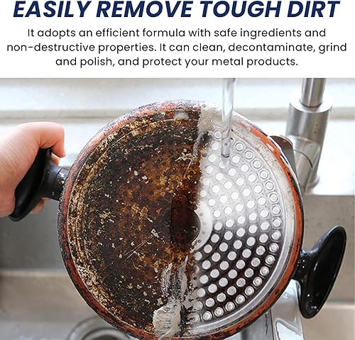 Miniatura 3 de Potente pasta eliminadora de residuos quemados para utensilios de cocina, limpiador de ollas para parte inferior de sartenes, película de limpieza