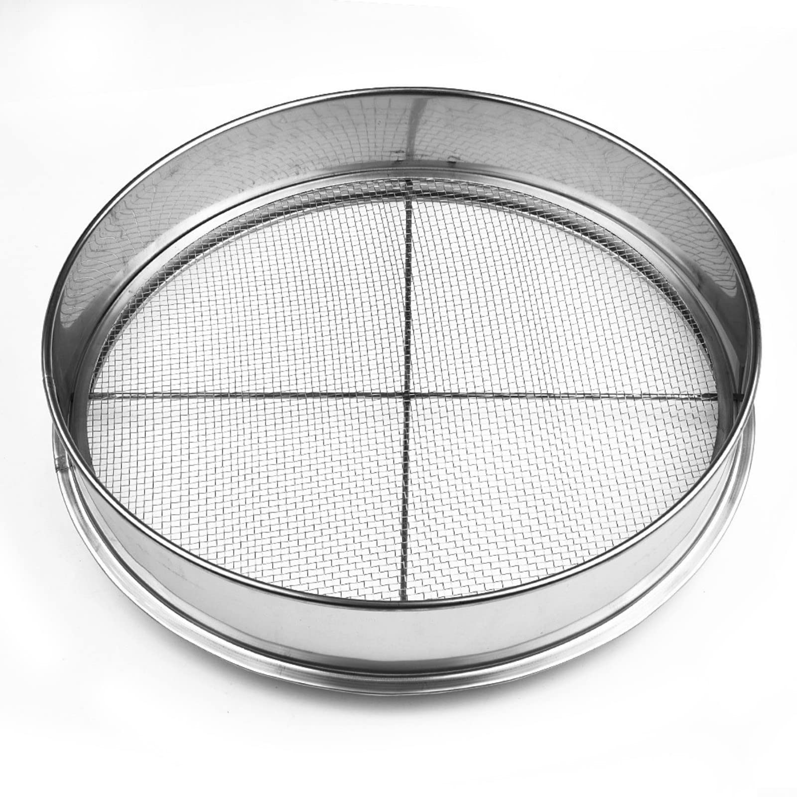 Siebmeister 5000, 5in1 tuinzeef, 5 verwisselbare zeefinzetten 3, 5, 8, 10, 12 mm fijn, voor grond, stenen, compost, onkruid, zand, grind en zaden, 30 cm rond, metaal, roestwerend Siebmeister 5000, 5in1 tuinzeef, 5 verwisselbare zeefinzetten 3, 5, 8, 10, 12 mm fijn, voor grond, stenen, compost, onkruid, zand, grind en zaden, 30 cm rond, metaal, roestwerend