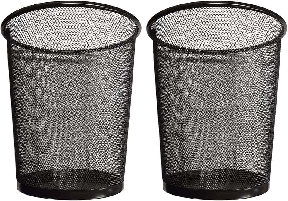 brushed nickel trash can for bathroom