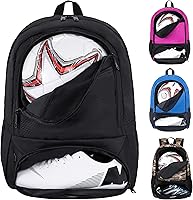 Himal Outdoors Soccer Backpack with Separate Cleat Compartment - Durable Sports Bag for Football, Volleyball & Handball