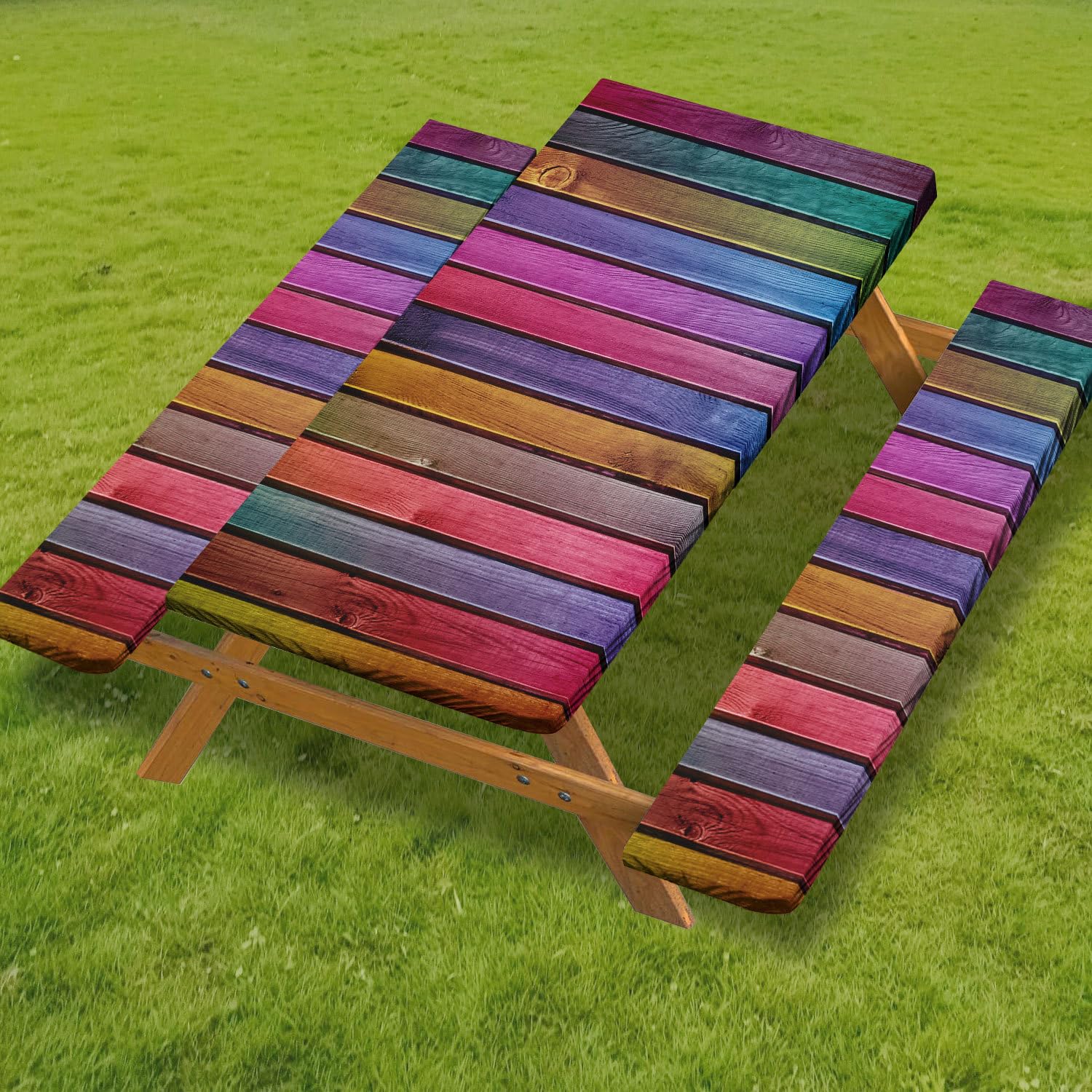Housse table pique nique pour repas de camping et terrasse conviviale