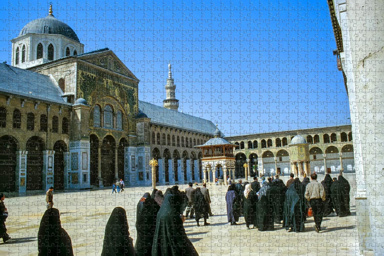 Umayyad Mosque Damascus Syria Jigsaw Puzzle for Adults 1000 Piece Wooden Travel Gift Souvenir