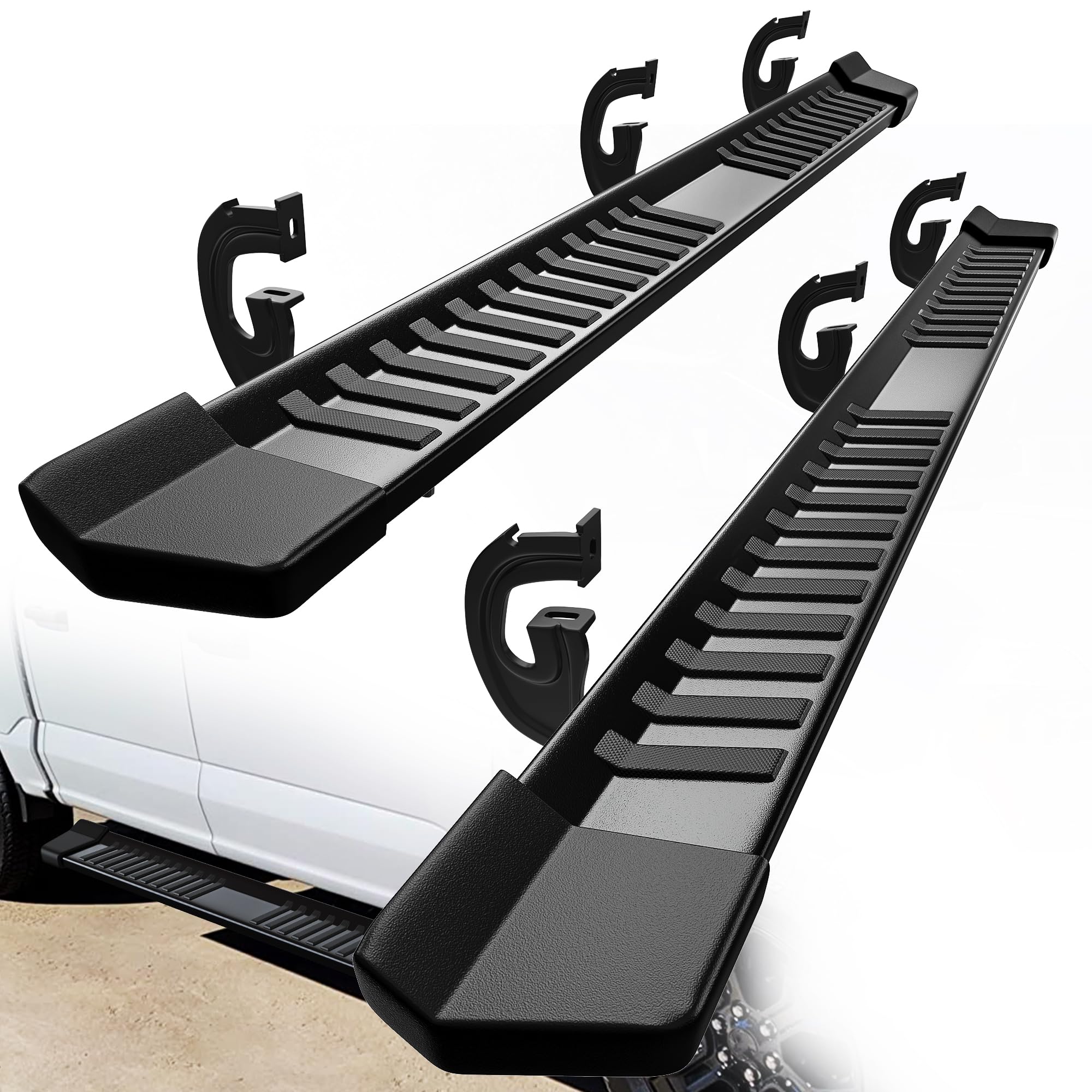 YITAMOTOR 6 Inches Running Boards Replacement for 2004-2014 Ford F150 SuperCrew Cab Side Steps Textured Black Nerf Bars