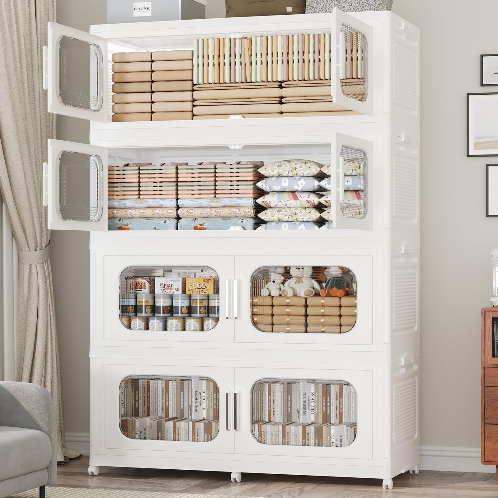 Amazon.com: KuyiGame 200Gal Exra Large Stackable Storage Bins with
