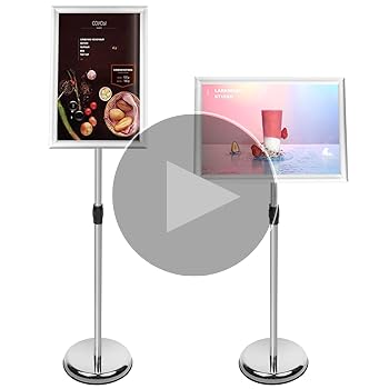 ファニチャー✦14✦ショップ様用看板製作✦100cm×50cm Amazon | YOOVEE 立て看板 A3 案内板 伸縮式 アルミ製 スタンド