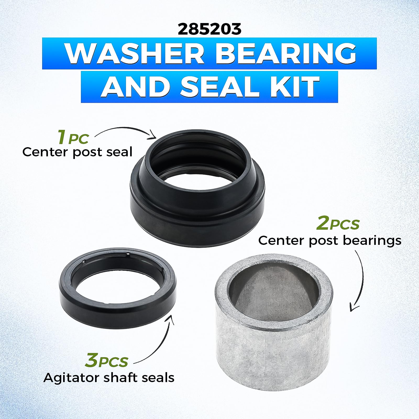 Amazon.com: 285203 Washer Bearing and Seal Kit Compatible with 