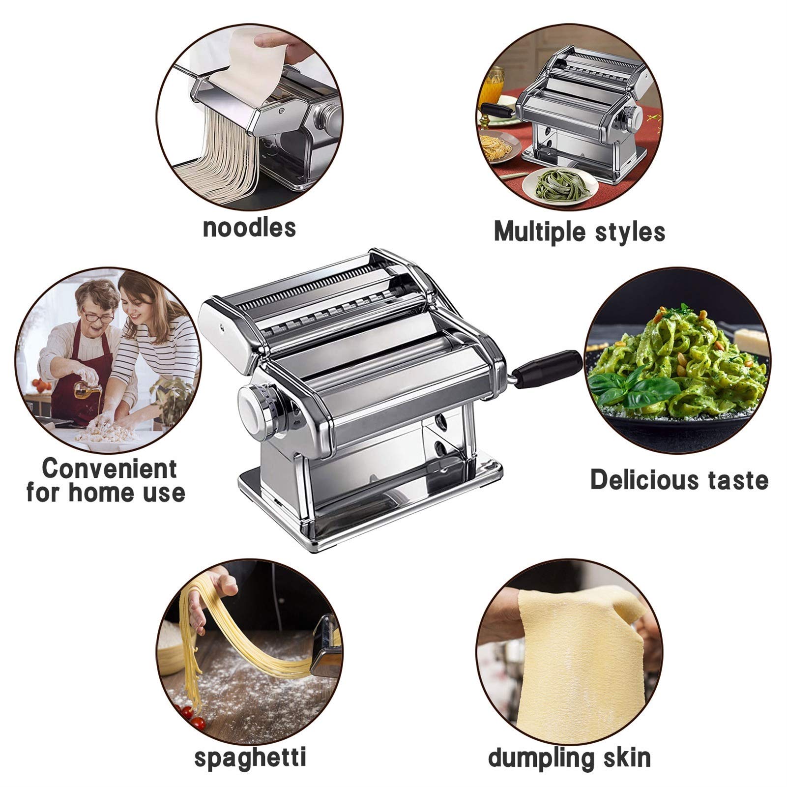 Máquina Para Hacer Pasta Rocker Split Prensa De Pasta De Dos Cuchillos Máquina De Pasta Manual Para El Hogar Máquina Para Hacer Fideos A Presión Fideos Diy Accesorio De Jugo Fresco Para Máquina Para