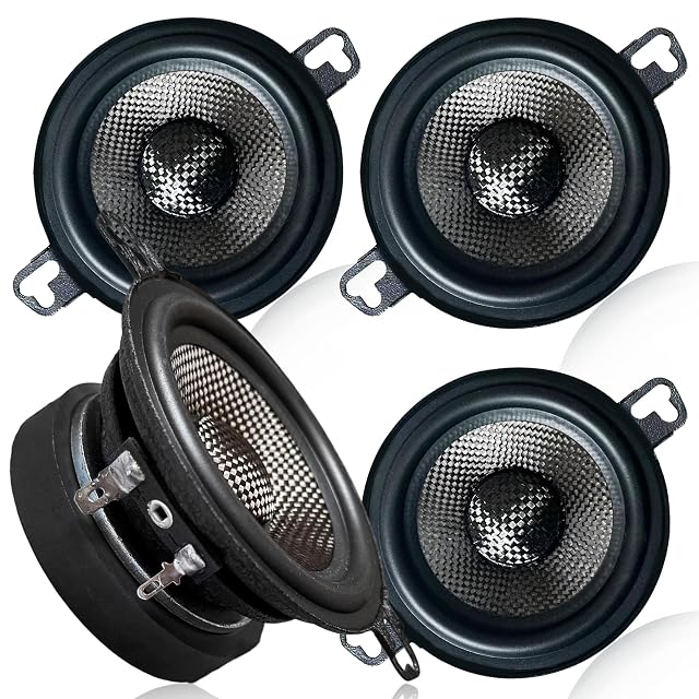 Warzone 4X WZ37PTi 3 5-Inch Super Mid Range Speaker Pair 4 Ohm 400W Max 120W RMS 90dB Sensitivity