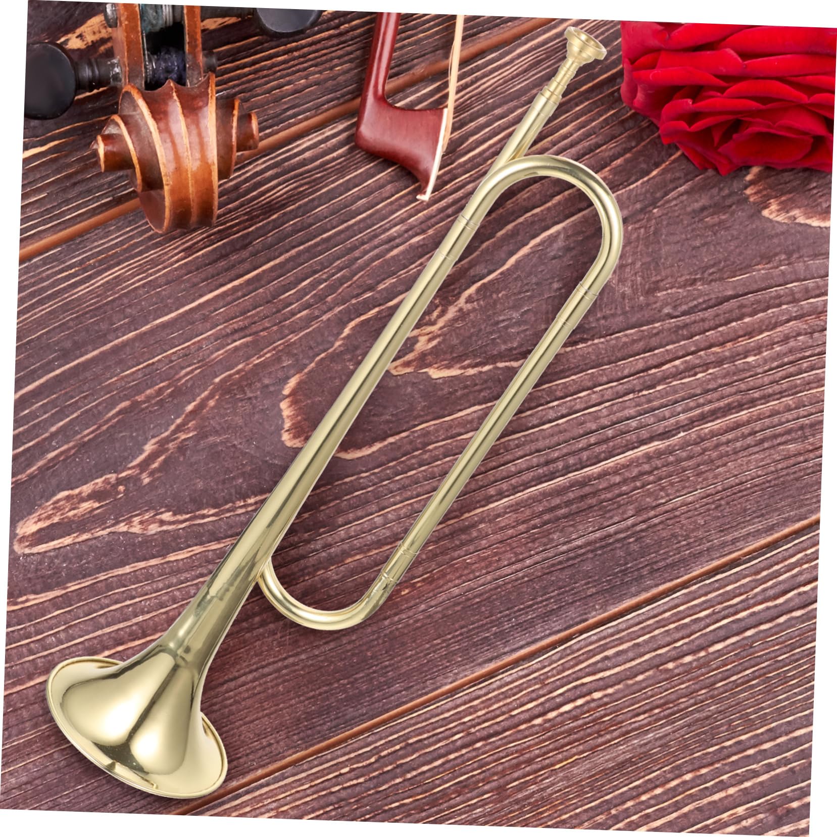 Tromba Si Bemolle in Ottone Finitura Oro per Principianti da Palco