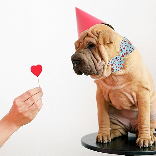 Miniatura 319 de Collar de perro con bandera estadounidense con pajarita, collar patriótico para perros pequeños, medianos y grandes, talla XS