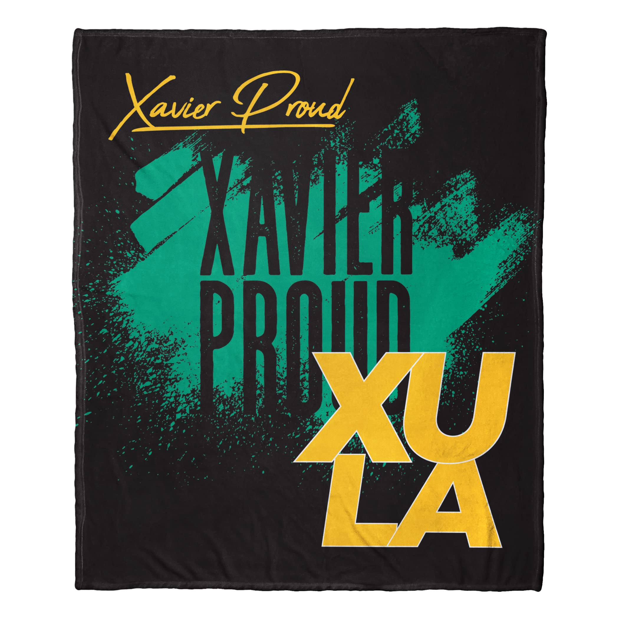Northwest NCAA Xavier Louisiana (XULA) Gold Rush/Nuggets Unisex-Adult Silk Touch Throw Blanket, 50" x 60", School Tradition-picture-34