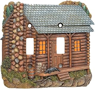 BLACK FOREST DECOR Tranquil Cabin Double Switch Cover