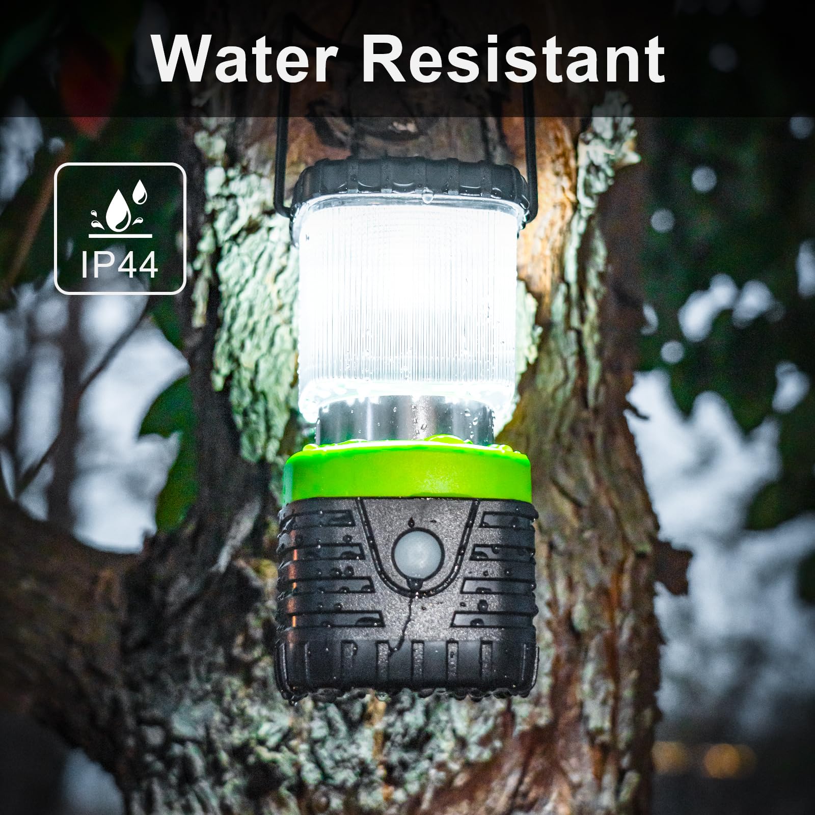 Jarxin Lanterna da campeggio a LED ricaricabile da 1000 lm, 4500 mAh, torcia elettrica impermeabile IP44 per uragani di emergenza, escursionismo