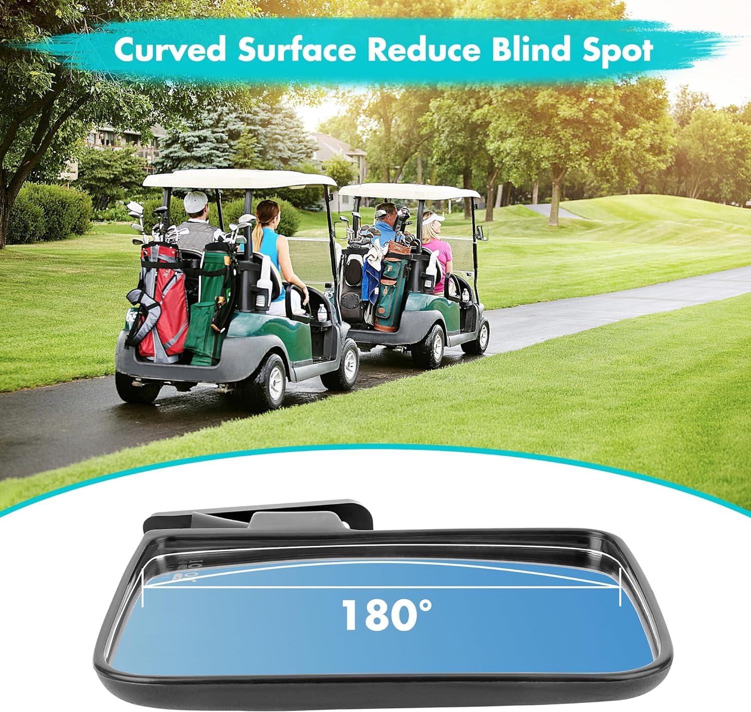 10L0L Espejos laterales de carrito de golf para Club Car EZ-GO Yamaha y otros
