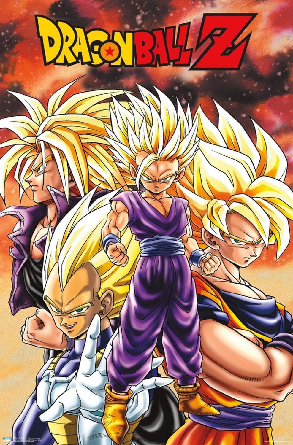 Amazon.com: Dragon Ball Z - Saiyans Wall Poster, 19L