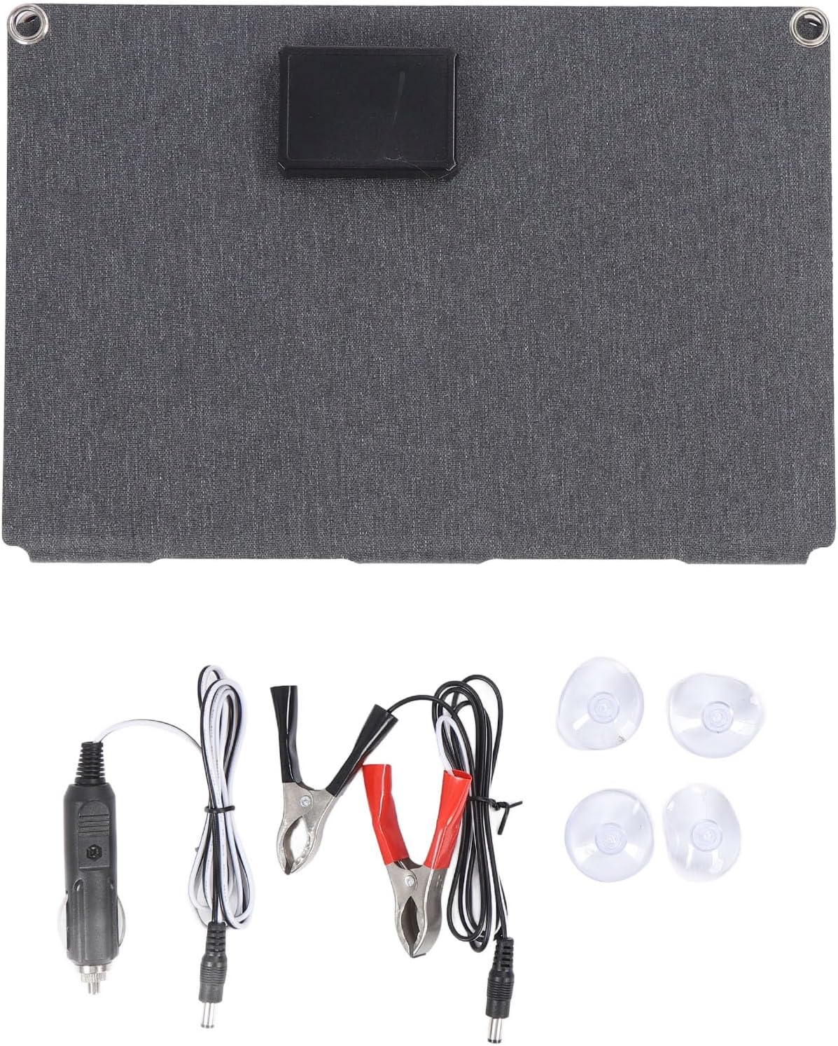 40W High Power Portable Solar Panel Charger for Fast Charging, 4 Folding Design for Outdoor Activities Compatible with Smartphones, Cameras, Tablets Material: Monocrystalline Silicon, 600D