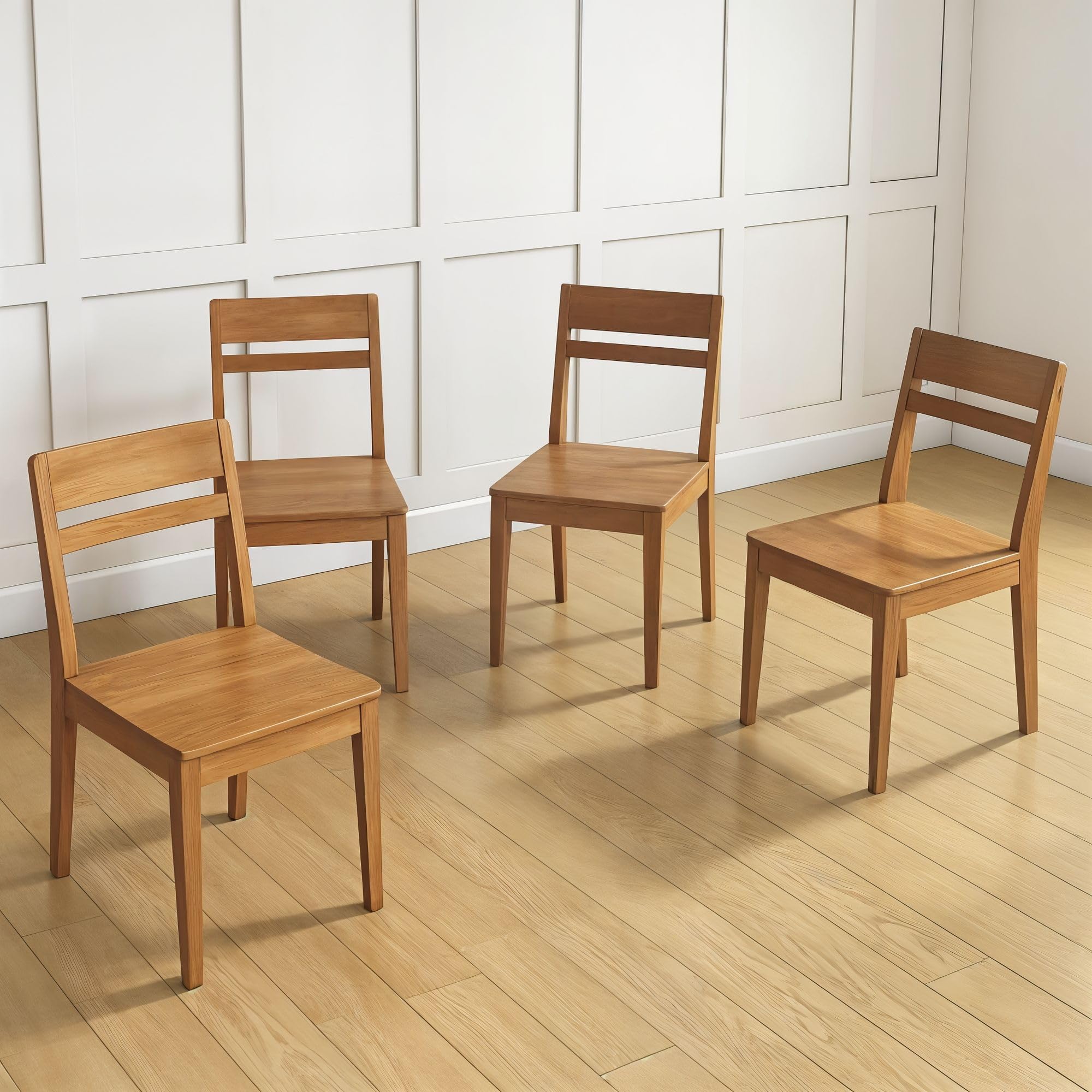 Amazon.com: Grain & Grove Crew 5-Piece Dining Set – Solid Wood 43
