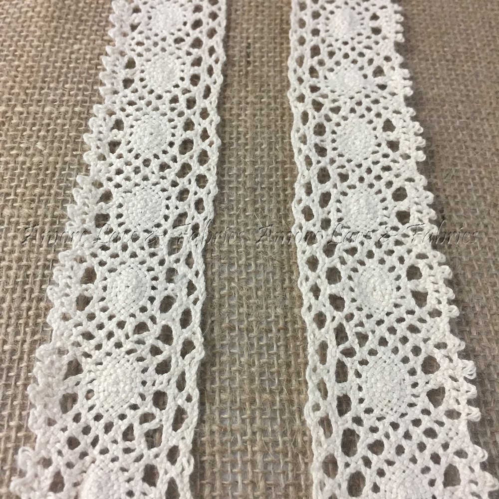 Cluny Trim Lace Natural Cotton 1.5