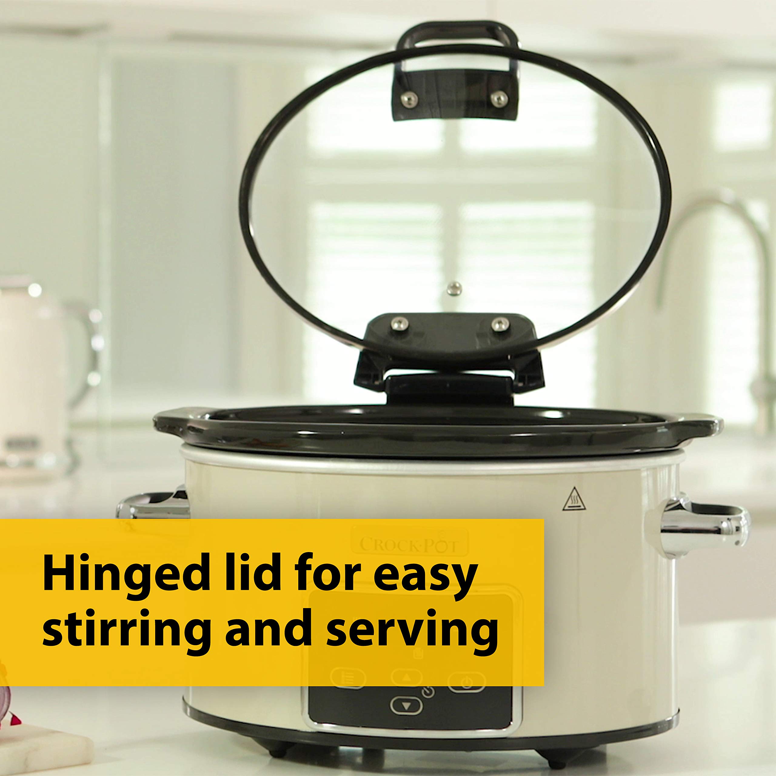 Crockpot CSC060 Electric Slow Cooker with Hinged Lid, Programmable