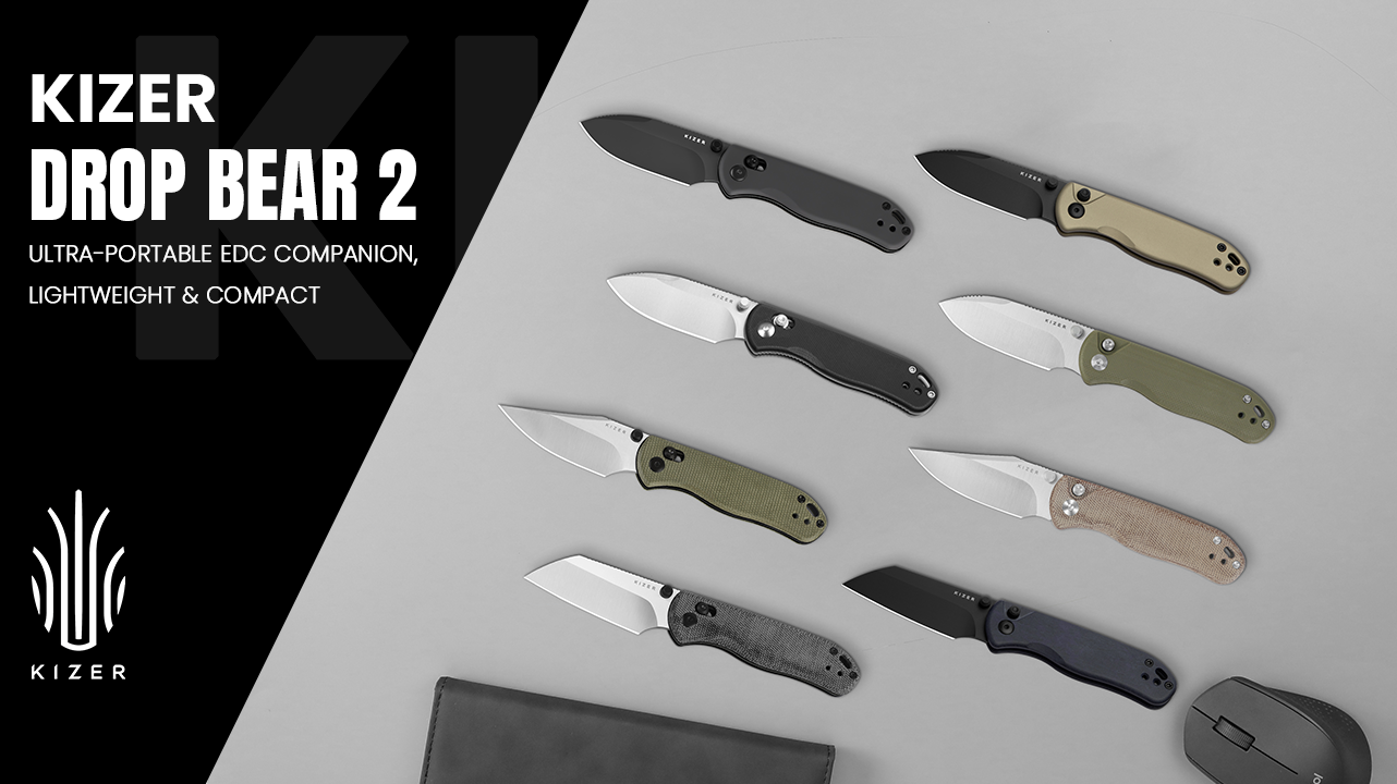 Amazon.com : Kizer Drop Bear 2 Pocket Knife, 2.84