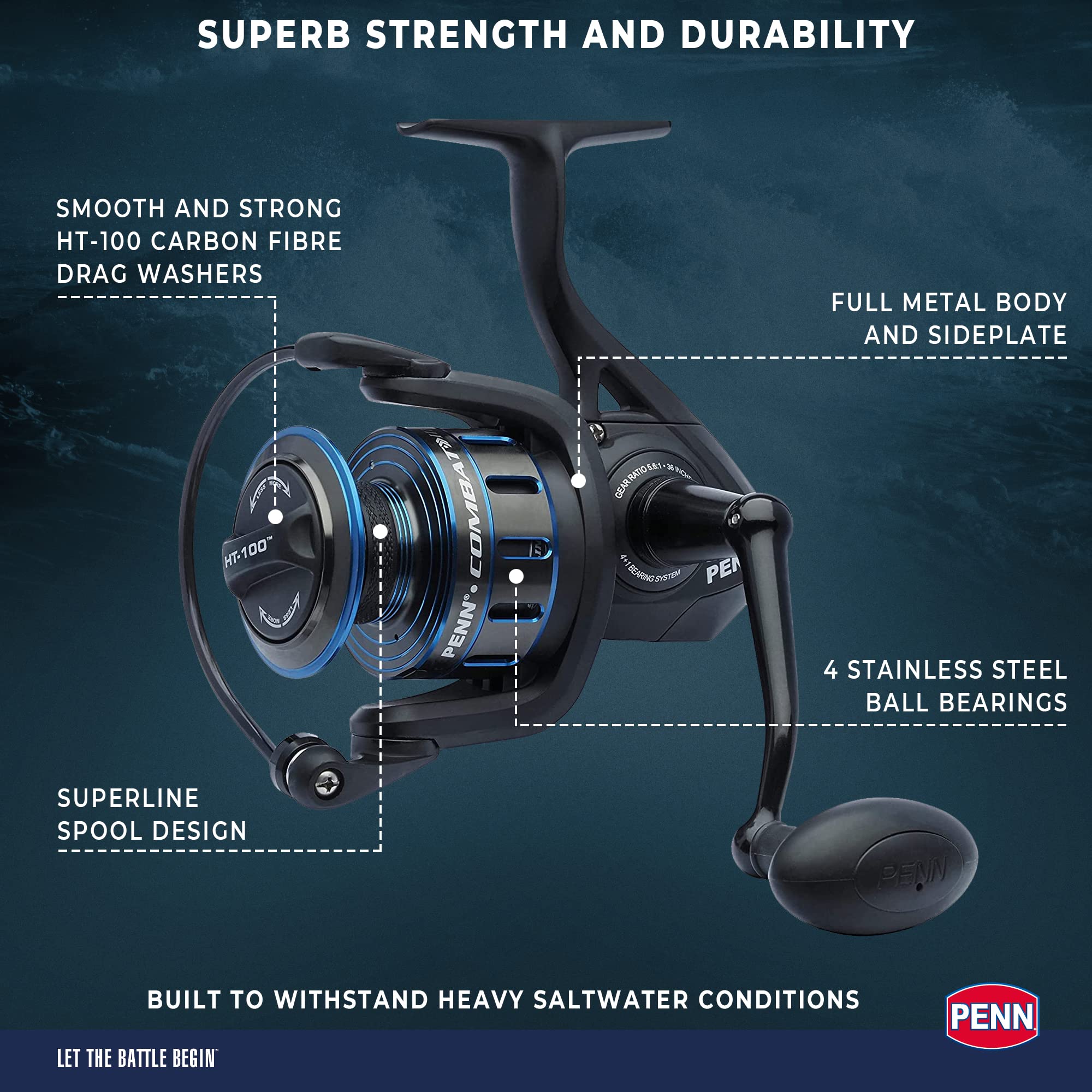 FYDUN Moulinet De Pêche En Eau Salée Moulinet De Pêche Moulinet Arrière