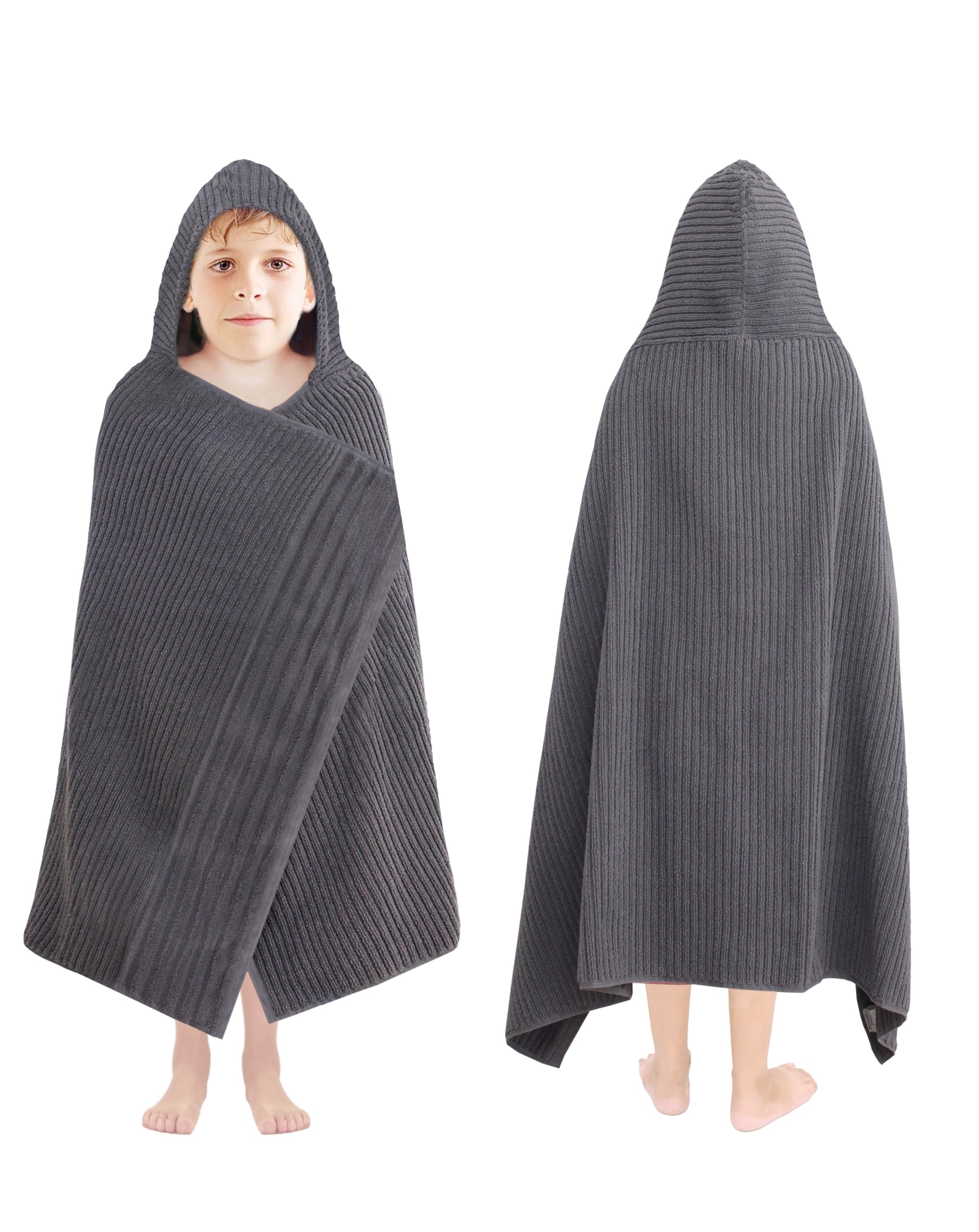 ORIGINAL KIDS Hooded Bath Towel - 100% Super Zero Twist Cotton Kids Towel