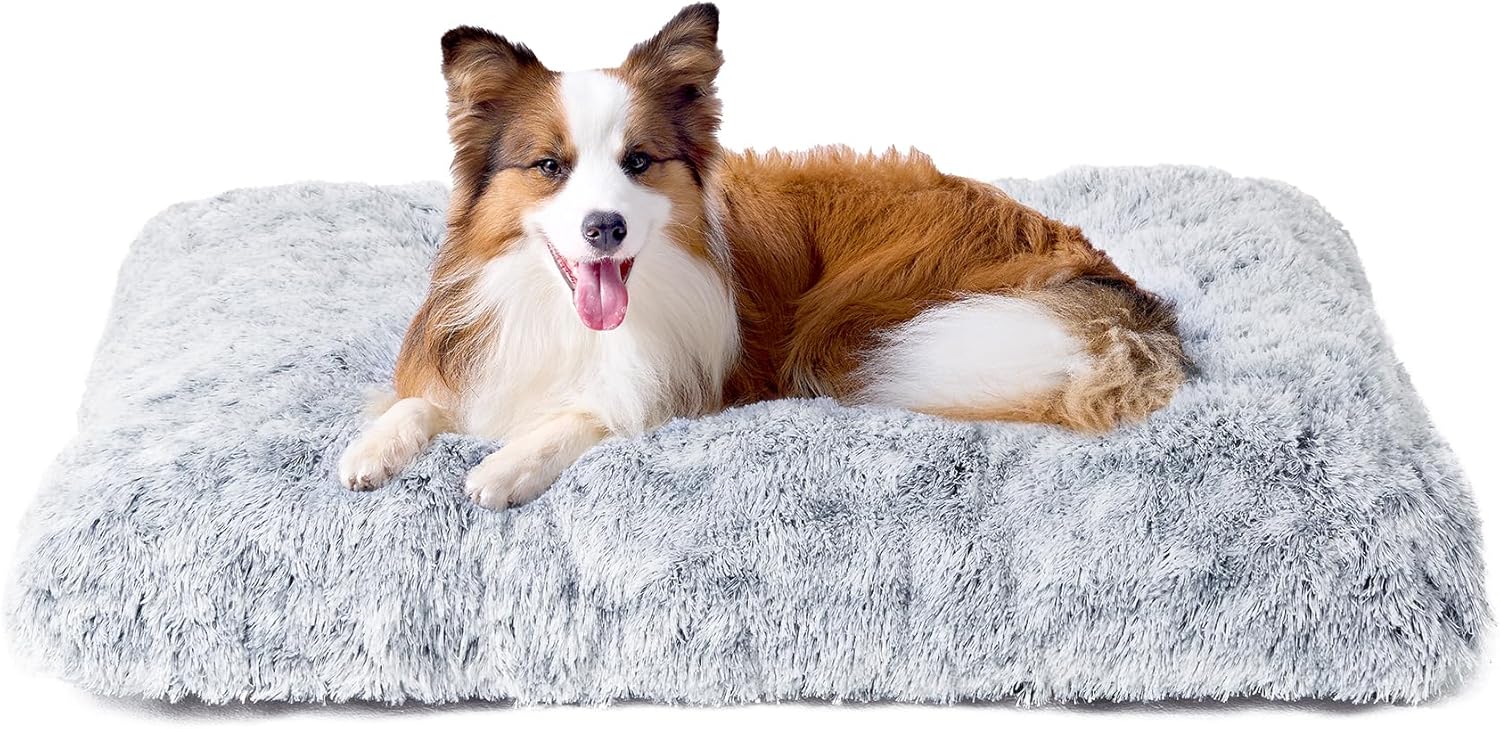 EHEYCIGA XL Dog Bed Extra Large, Fluffy Calming Dog Bed, Anti Anxiety