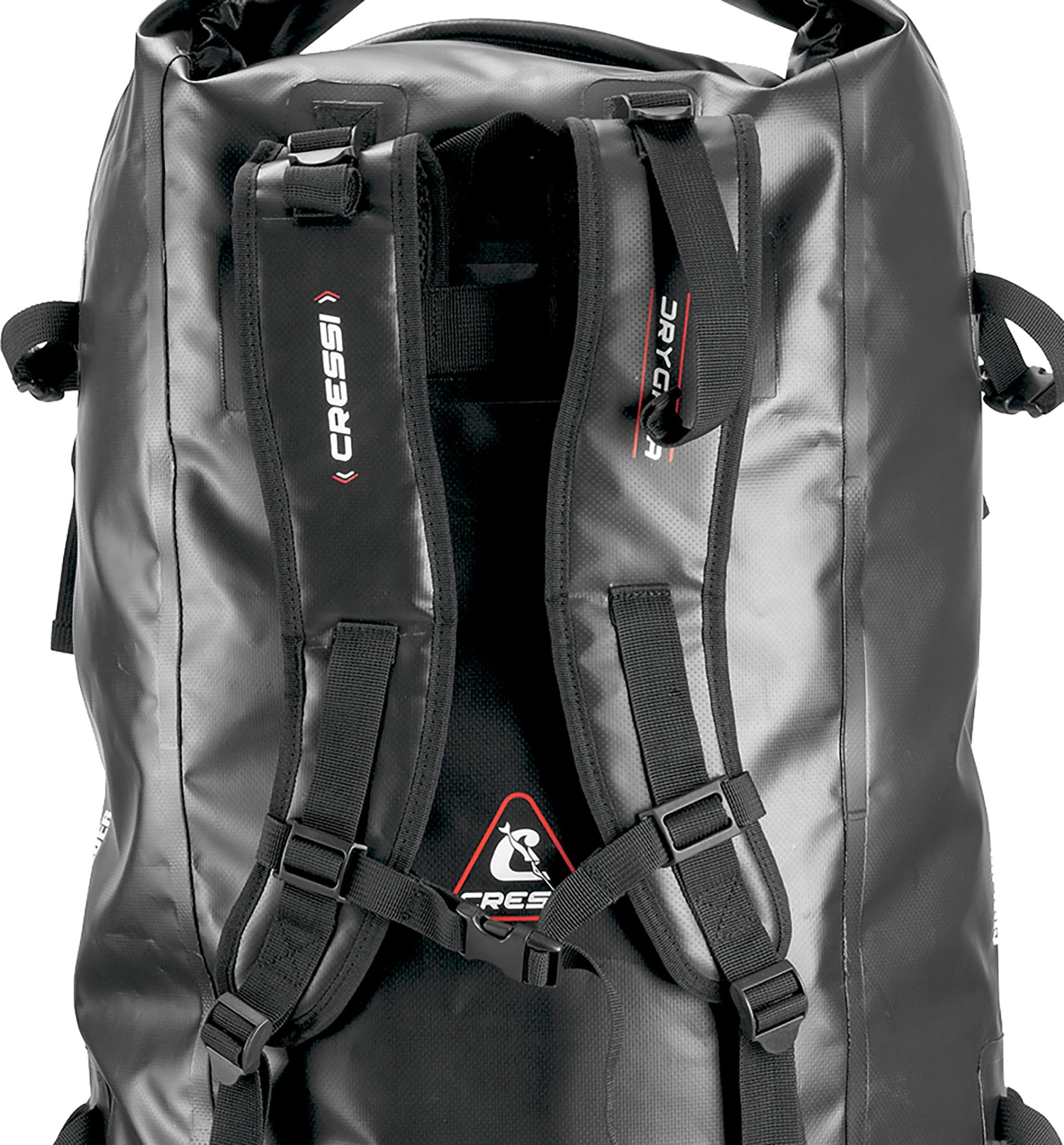 CRESSI od 1946 - Dry Gara Plecak Wodoodporny 60L z PVC Tarpaulin Dry Bag do Sprzętu Nurkowego z Uchwytem na Harpuny do Apnea Kajaka Wędkarstwa i Sportów Wodnych