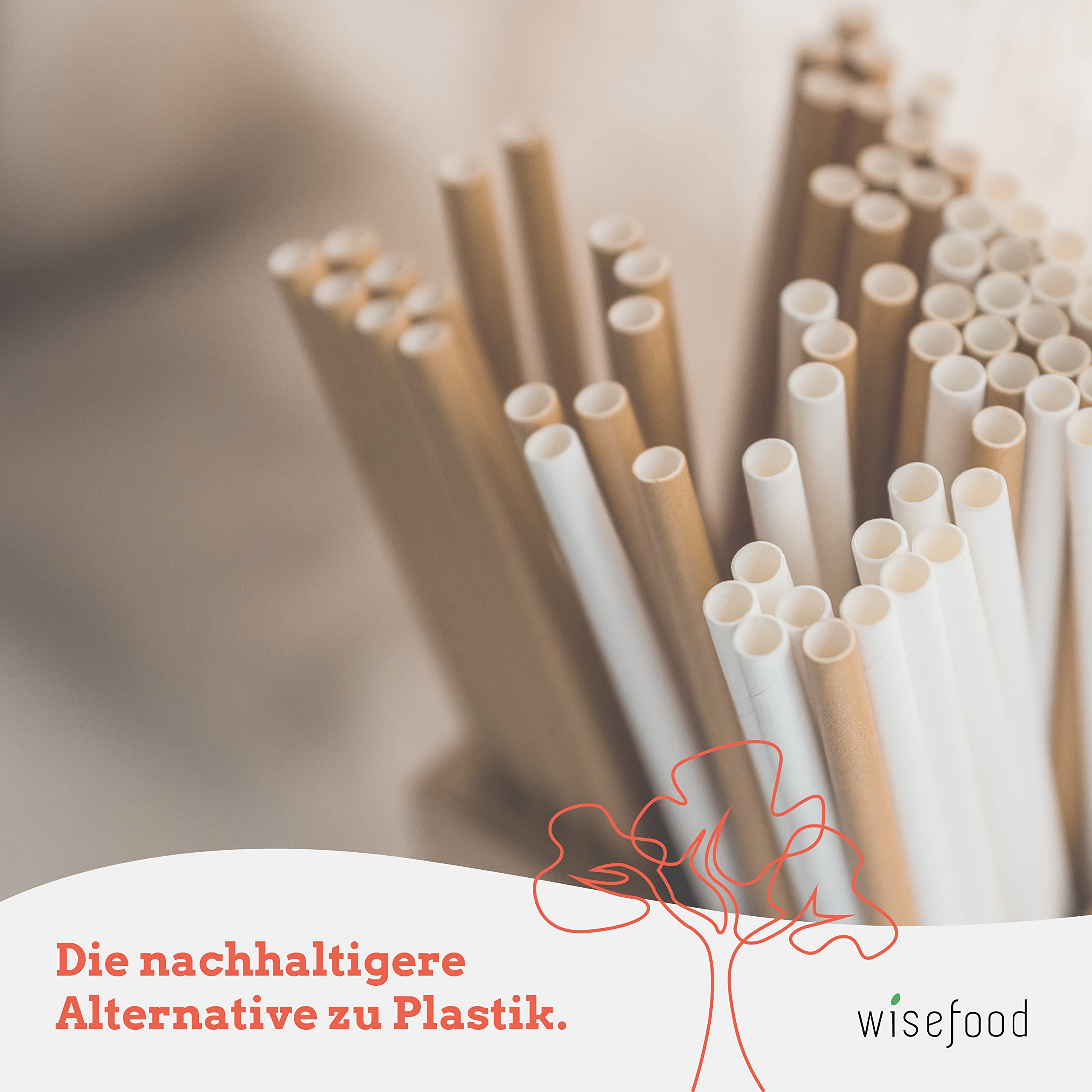 Pailles En Papier Kraft • Lot De 4000 • 6x200mm • Biodégradables • Sans Plastique • Goût Neutre