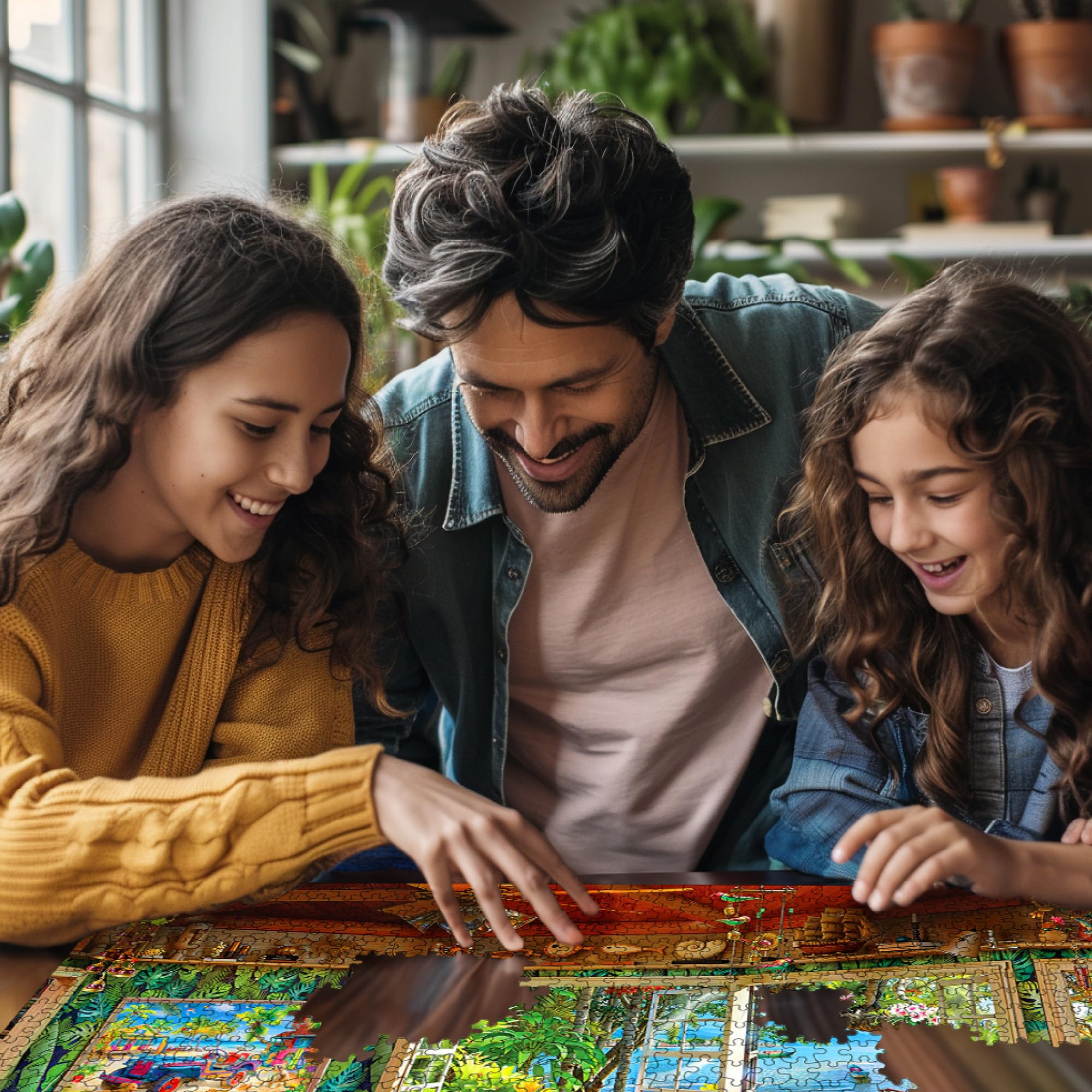 Amazon.com: White Mountain 1000 Piece Jigsaw Puzzle Scenic Lake