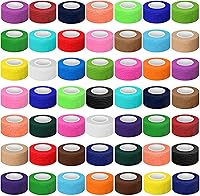 Vista 27 de Treela Paquete de 48 Vendajes Envolventes Autoadhesivos a Granel, 2 Pulgadas x 5 Yardas Vendaje Cohesivo Autoadherente Cinta Atlética Elástica Cinta