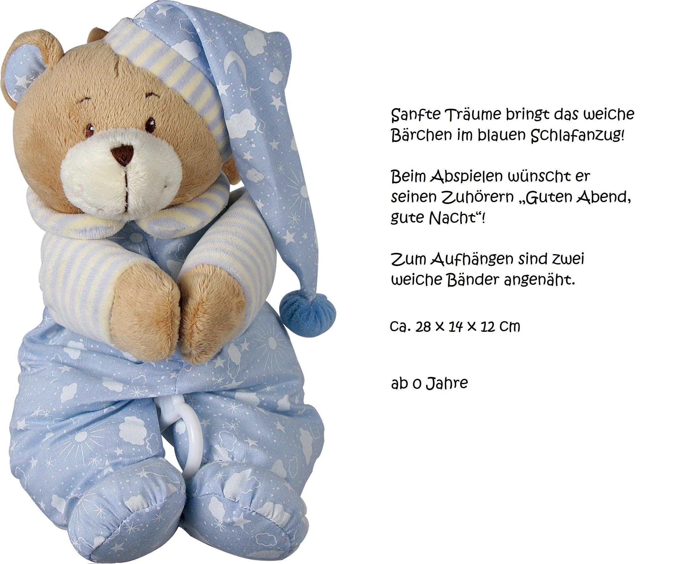 Große Windeltorte Windelschloss | personalisierbar mit Name | Baby Spieluhr Teddybär, Lätzchen mit Name | Prinzen-Edition blau, 3-stöckig
