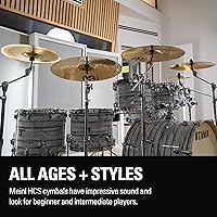 Vista 6 de Meinl Cymbals Paquete de platillos Smack Stack de 5 piezas con agujeros 20,3 cm, 25,4 cm, 30,5 cm, 35,6 cm, 40,6 cm — Acabado tradicional HCS