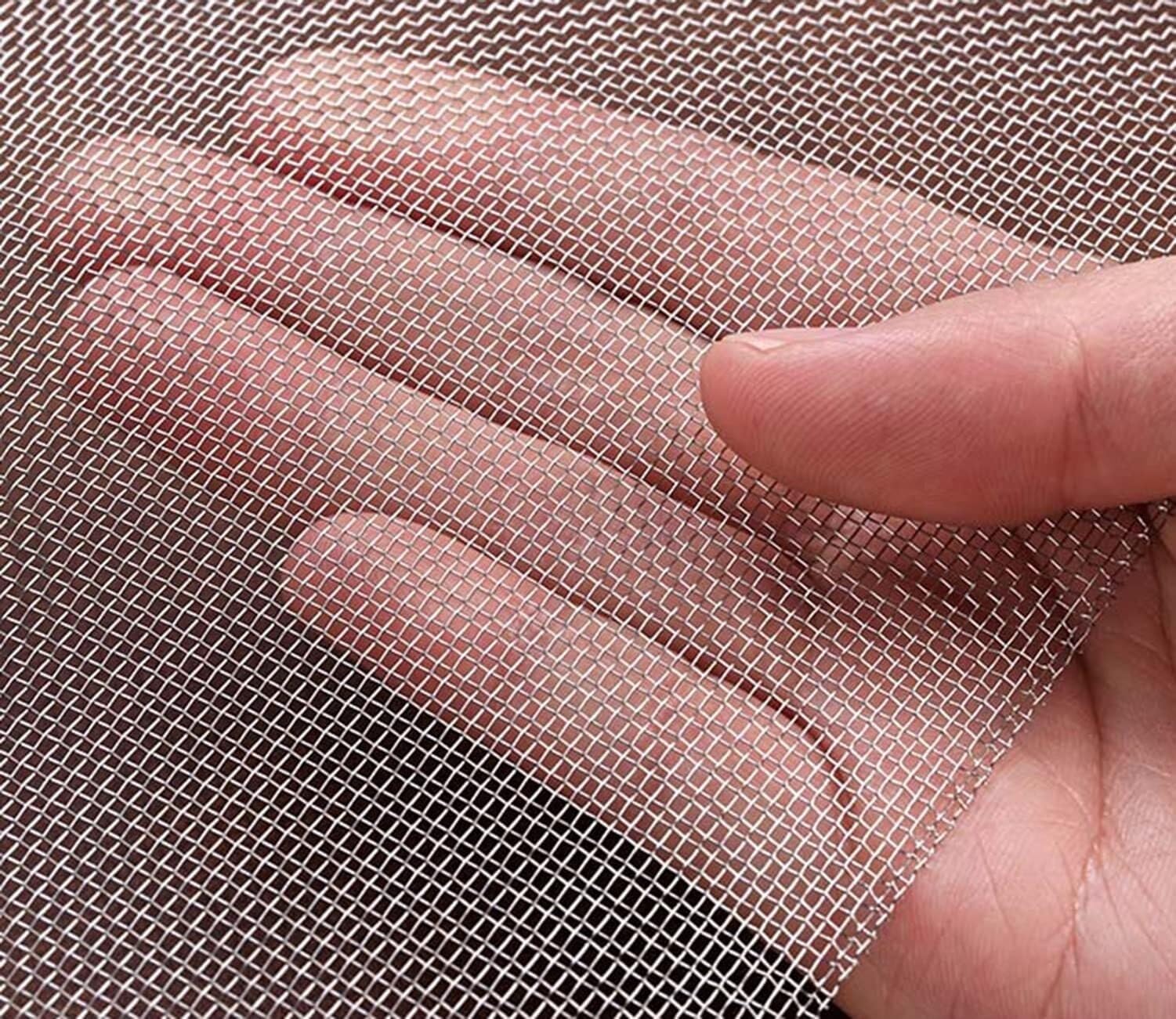 Zanotva 304 Stainless Steel Insect Screen Mesh,20 Mesh Air Vent Mesh Metal Woven Wire Mesh for Vent, Filter,Poultry Enclosure(39x472in/1x12m)