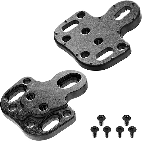 CyclingDeal Adaptadores de conversión de tacos para zapatos de bicicleta - Usando tacos SPD tipo MTB en carretera o zapatos de bicicleta de interior